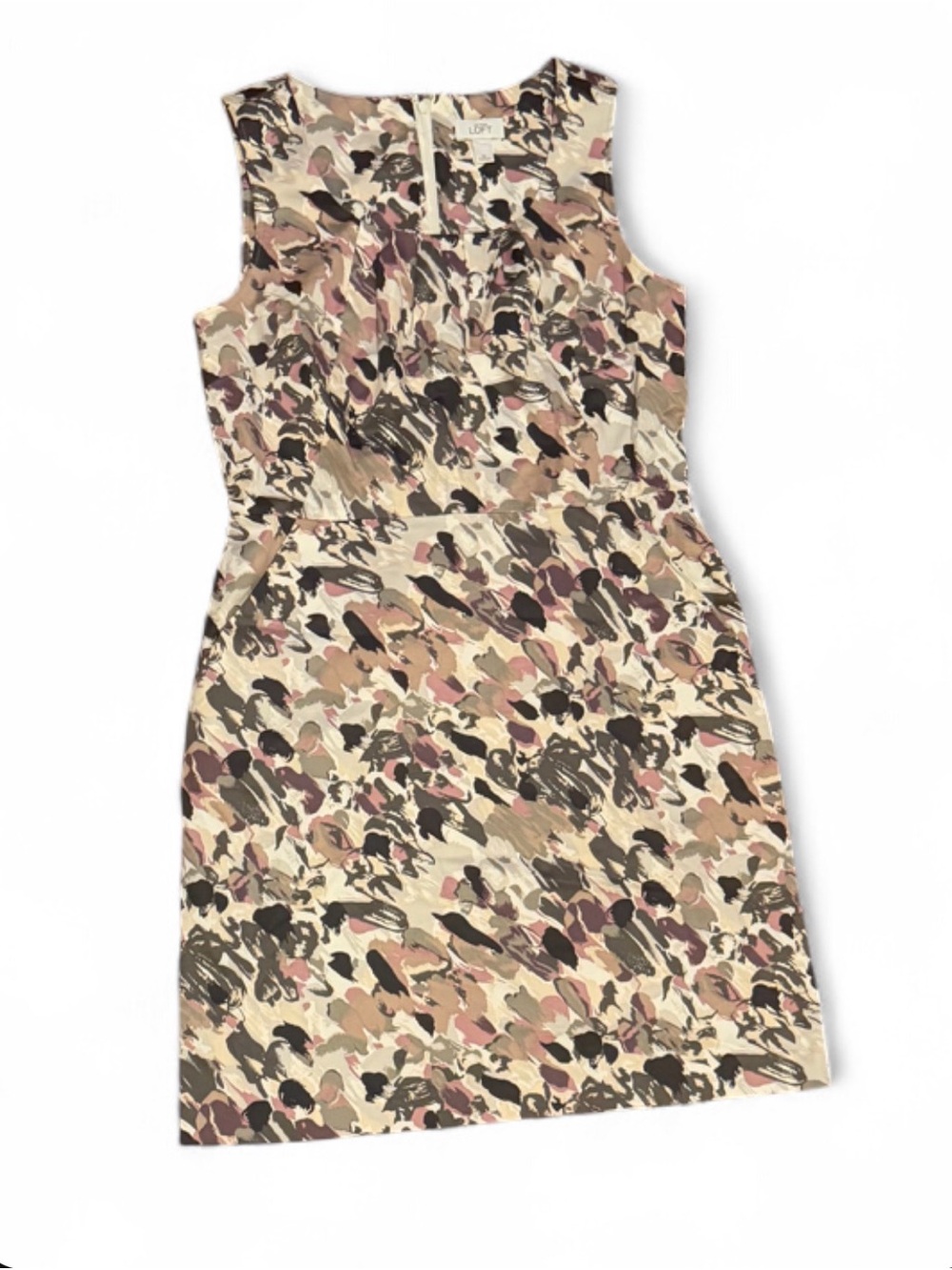 Loft Dresses | Loft Artistic Watercolor Print Sheath Dress (12)